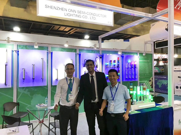 歐恩照明亮相2019年印度孟買工業自動化
